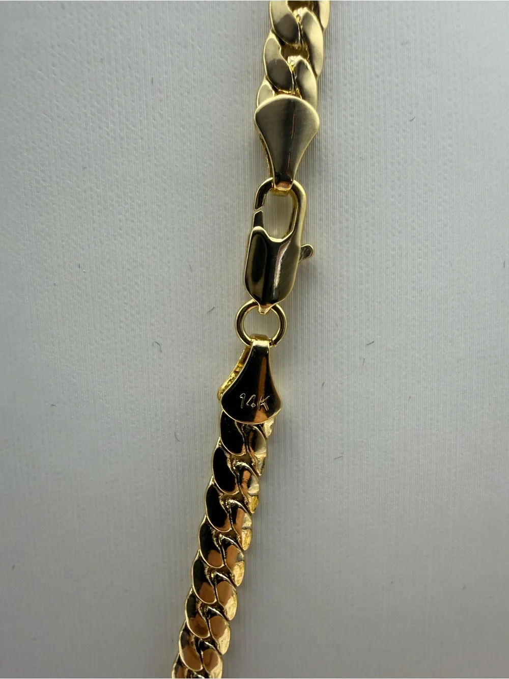 23” 4.1mm 18K Gold Dipped Snake Cuban Necklace 14k stamped